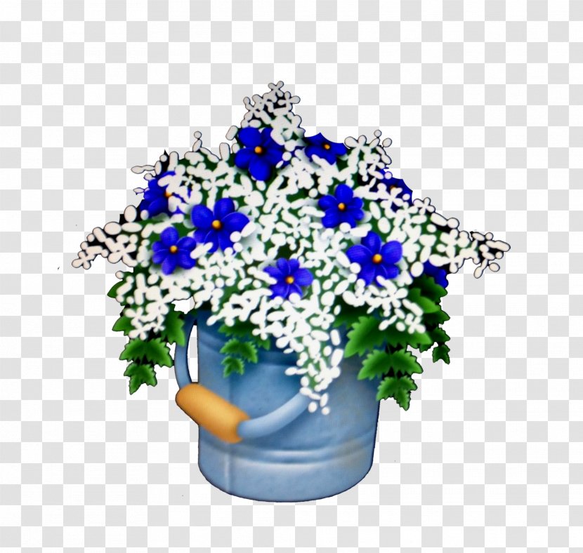 Cut Flowers Blue Flower Bouquet Floral Design - Flora Transparent PNG