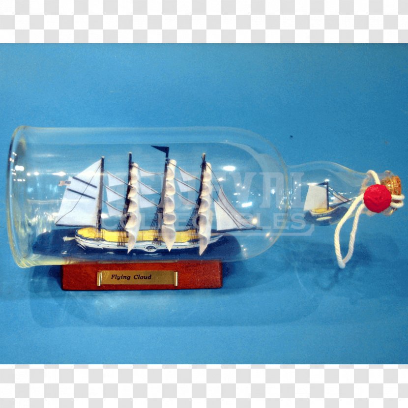 Ship Model Caravel Impossible Bottle Glass - Sailing Transparent PNG