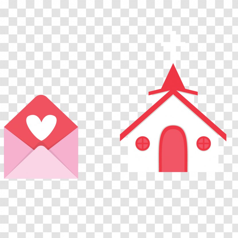 Logo Church - Red - Marriage,Party Invitations Transparent PNG
