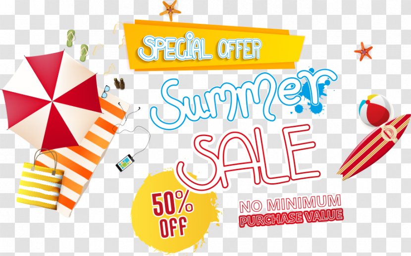 Poster Beach Illustration - Area - Vector Sale Transparent PNG