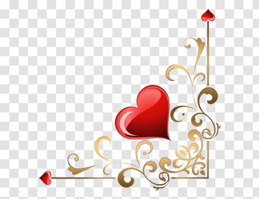 Heart Clip Art - Valentine S Day - Corner Transparent PNG