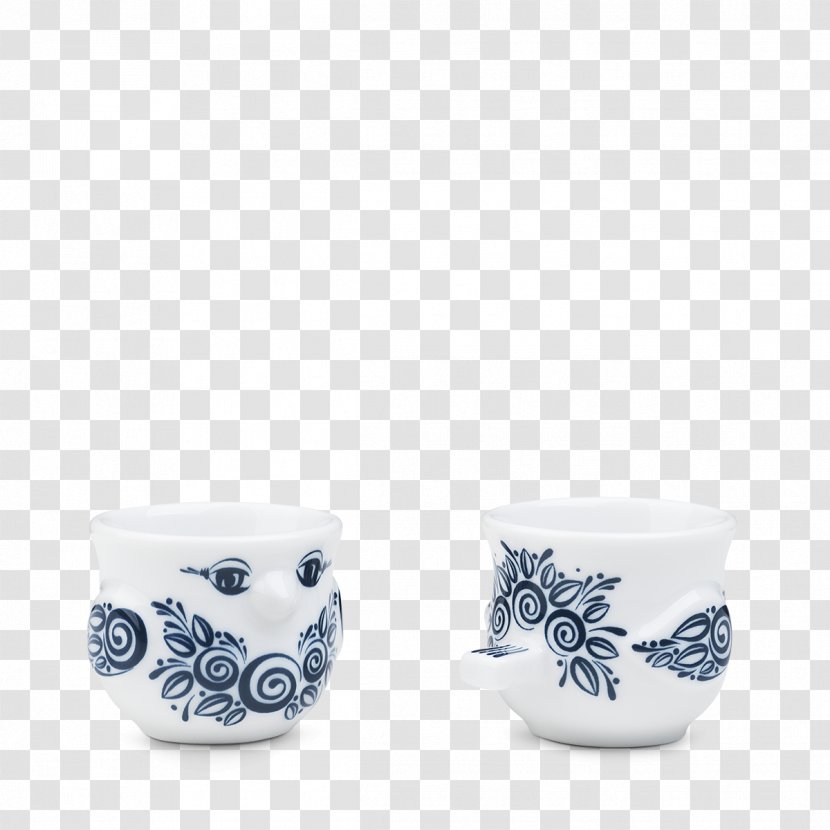 Egg Cups Blue Porcelain Ceramic Vase - Jug - Bird Ring Transparent PNG