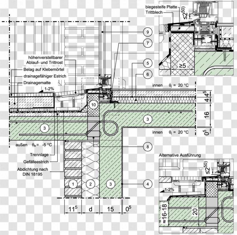 Concrete Balcony Detail Section - Image Balcony and Attic ...