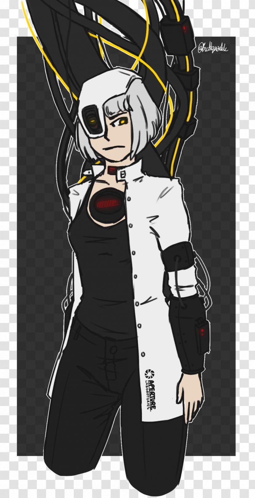 Costume Design Poster Character - Silhouette - Glados Transparent PNG