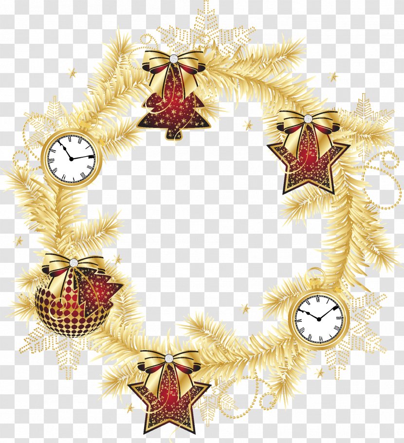 Christmas Wreath New Year Garland - Eve Transparent PNG