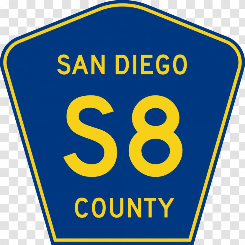 U.S. Route 66 US County Highway Shield Road - San Diego Transparent PNG
