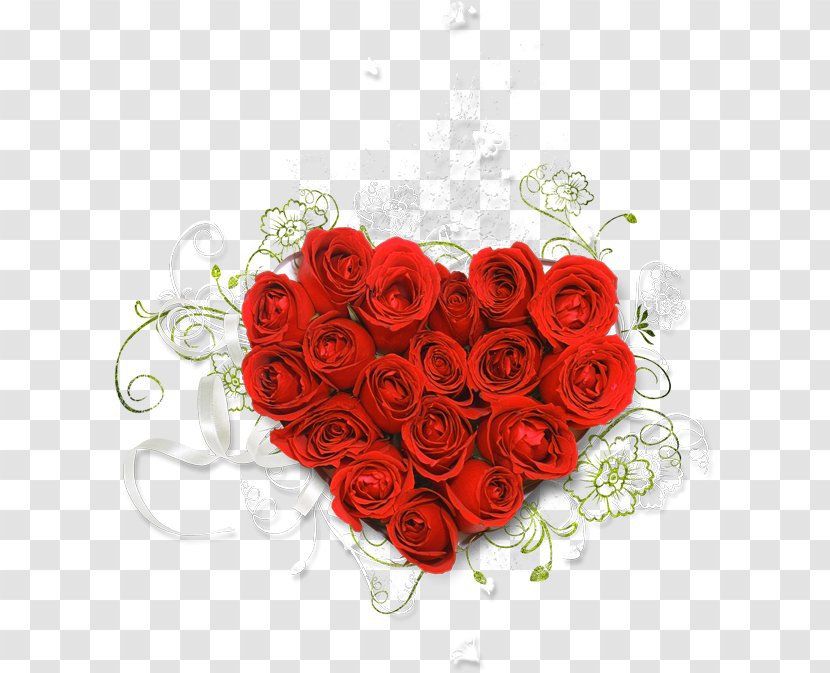 Love Rose Flower Bouquet Clip Art - Red Transparent PNG
