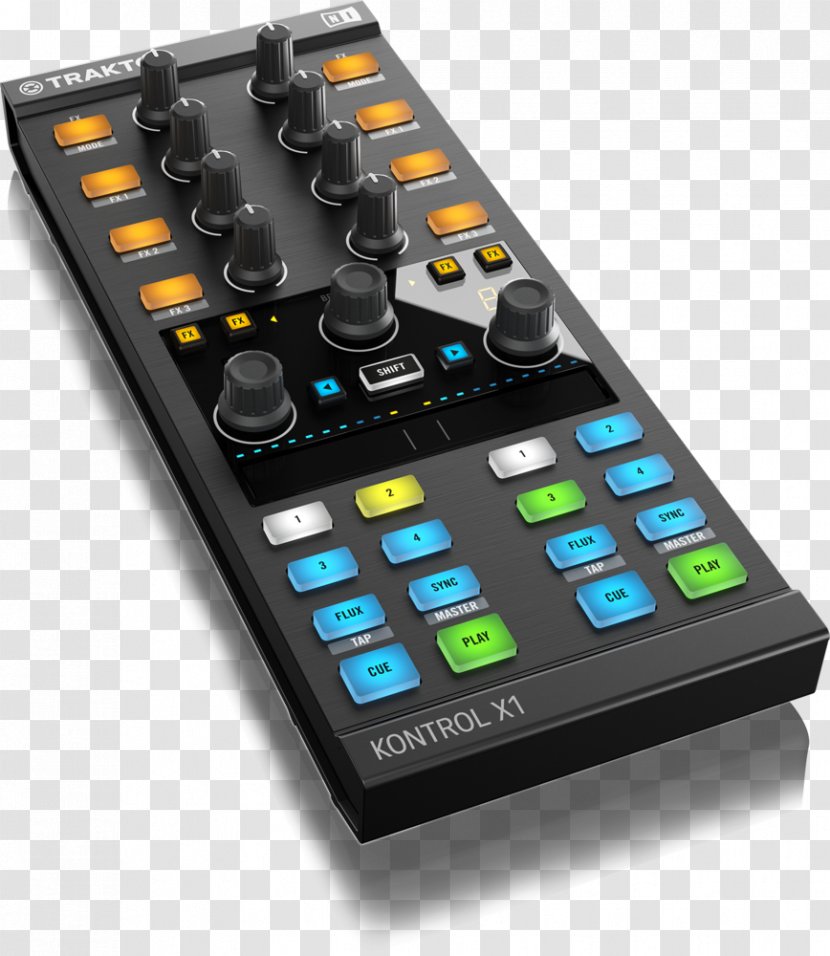 Native Instruments Traktor Kontrol X1 DJ Controller Disc Jockey - Cartoon - NIÑO Transparent PNG