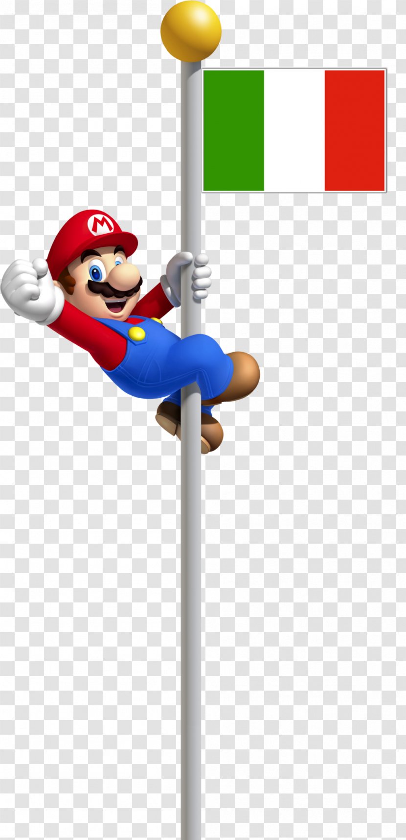 Super Mario 3D Land New Bros. 2 - Bros - Italy Flag Transparent PNG
