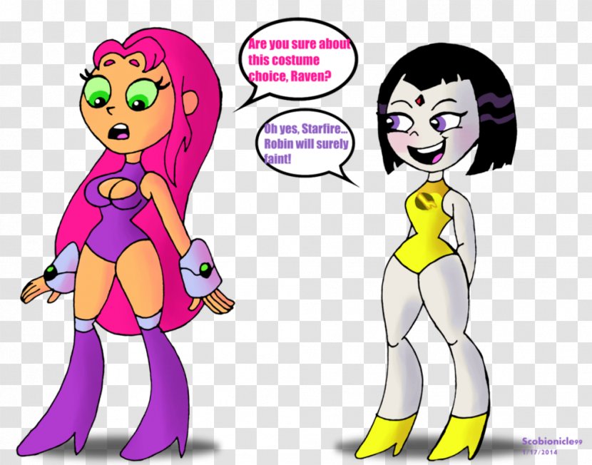 Raven Starfire Drawing Teen Titans Jinx - Heart Transparent PNG