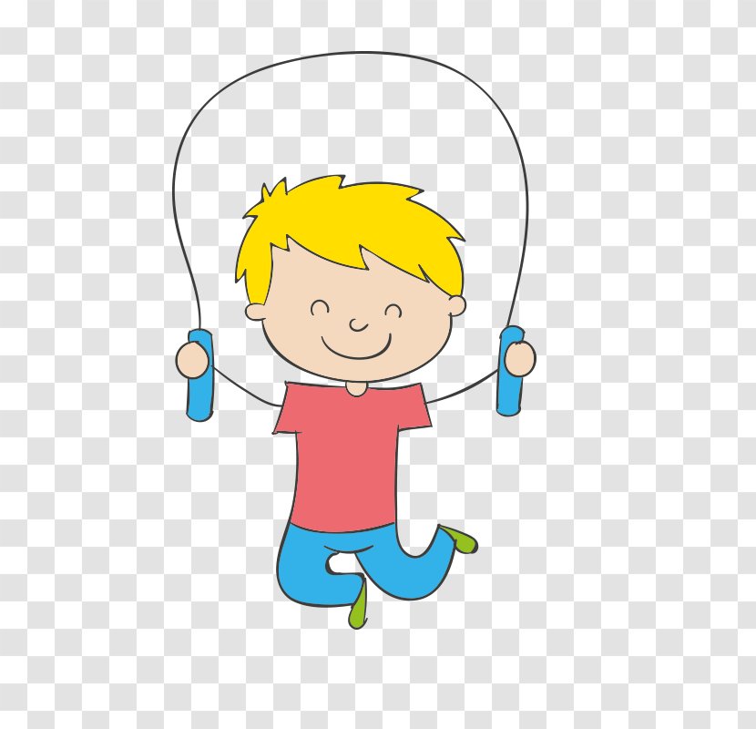 Child Cartoon - Watercolor - Skipping Boy Transparent PNG