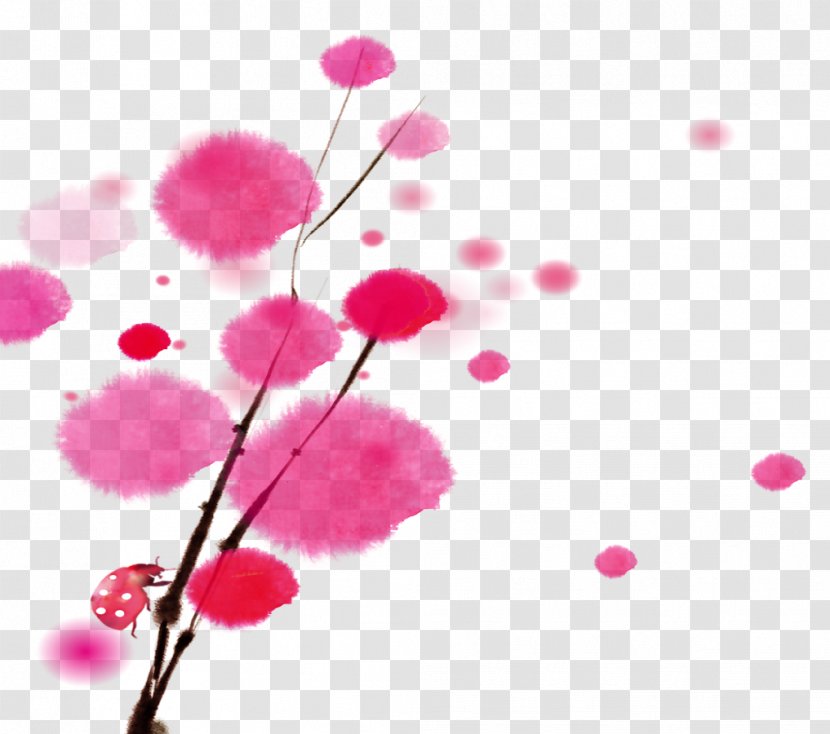 Watercolor Painting Download Blossom Design Watercolor: Flowers - Flower - Pink Transparent PNG