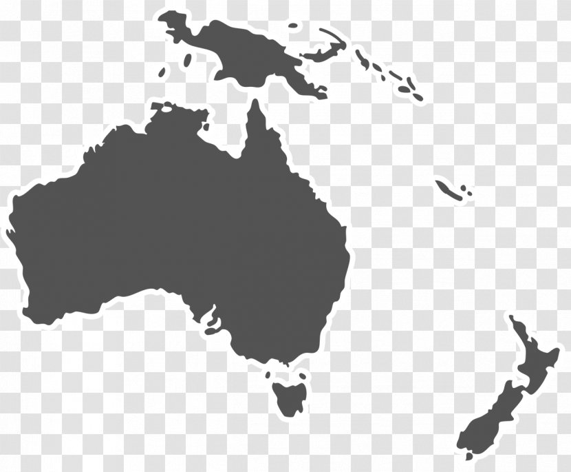Australia Map Drawing - Watercolor - Contours Transparent PNG