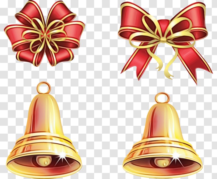 Christmas Bell Cartoon - Ornament - Cone Transparent PNG