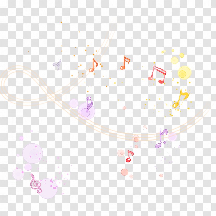 Musical Note Download - Flower - Notes Painted Transparent PNG