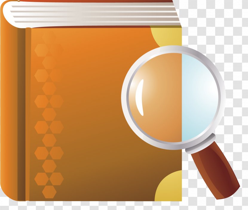 Book Library Information Magnifying Glass - Brand Transparent PNG