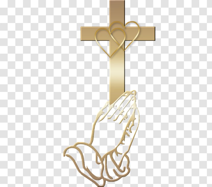 Praying Hands Cross Prayer Methodism Sticker - Symbol Transparent PNG