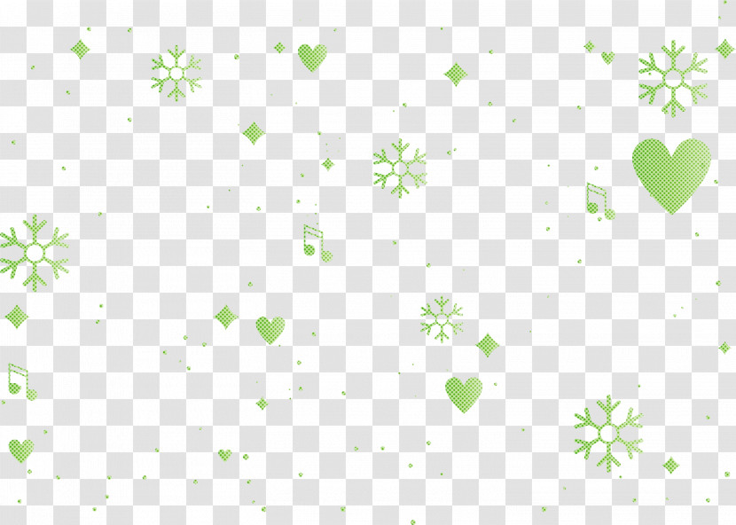Snowflake Music Heart Transparent PNG