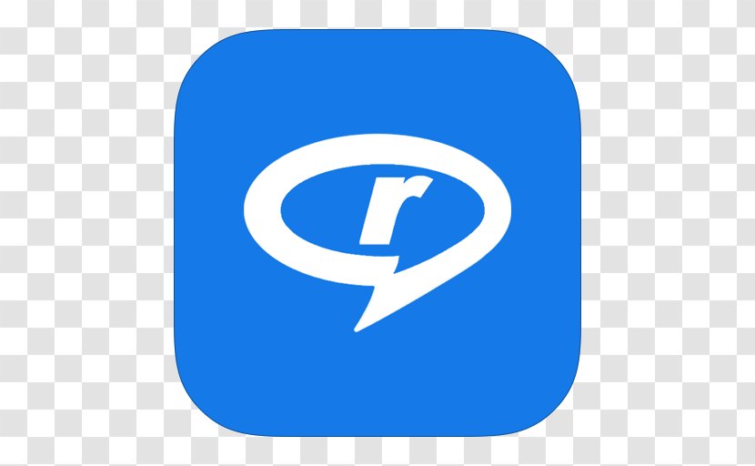 Blue Area Text Brand - Realmedia - MetroUI Apps RealPlayer Transparent PNG