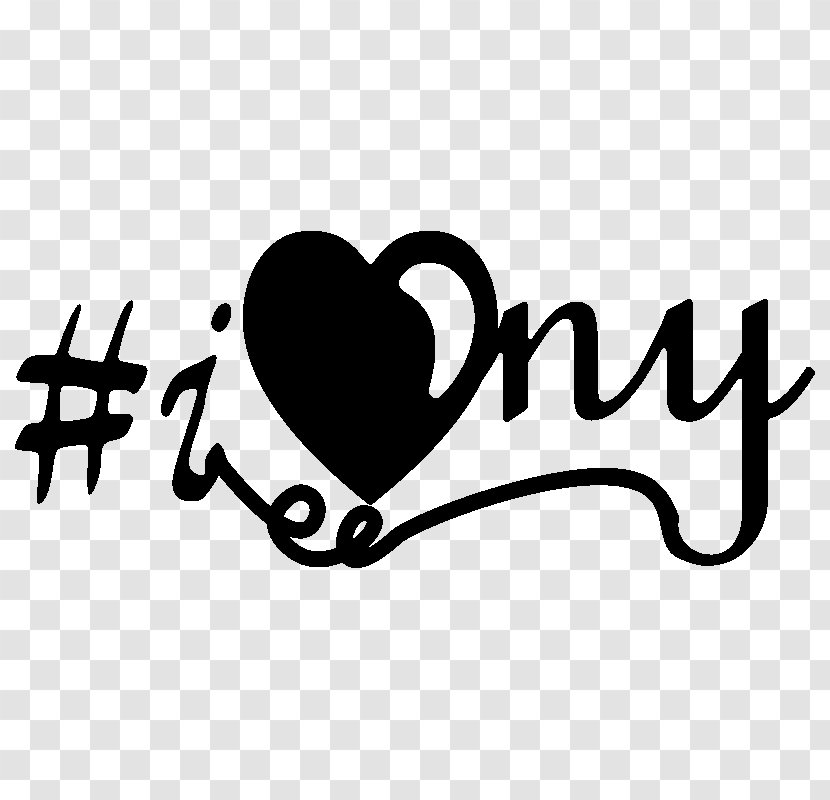 Sticker City I Love New York Brand Text - Cartoon Transparent PNG