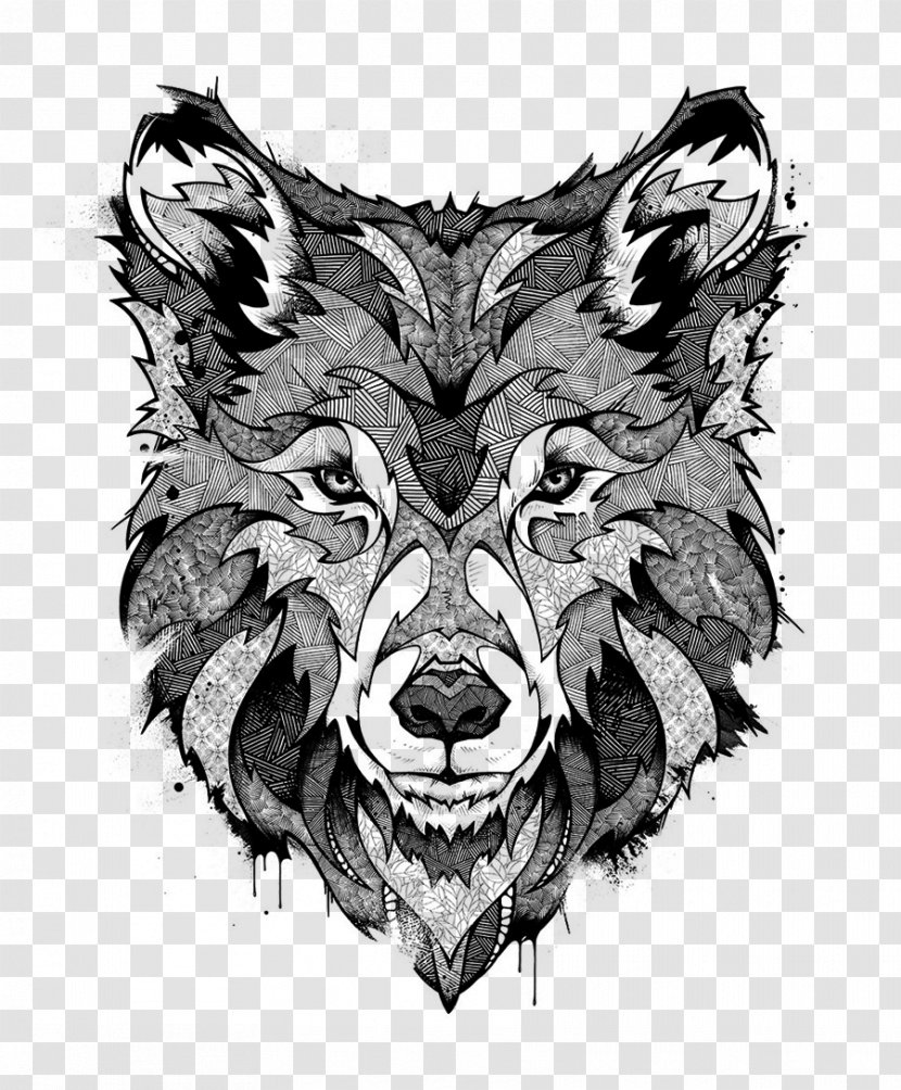 Gray Wolf Art Designer - Tree - Cartoon Sloth Transparent PNG