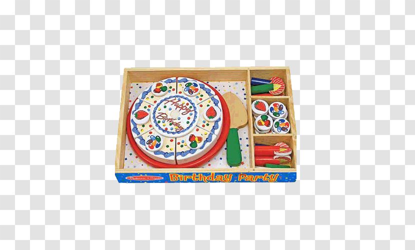 Pizza Party Melissa & Doug Toy Birthday Cake - Wood Food Transparent PNG