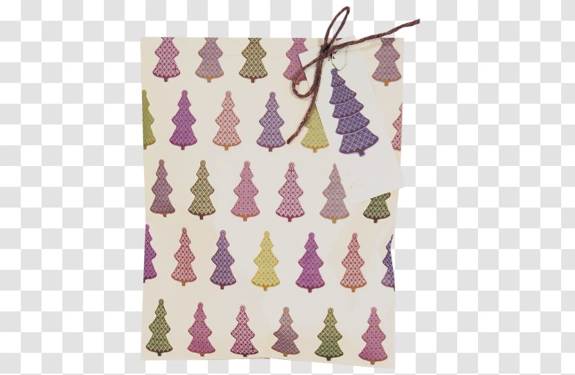 Christmas Tree Paper Bag - Lilac Transparent PNG