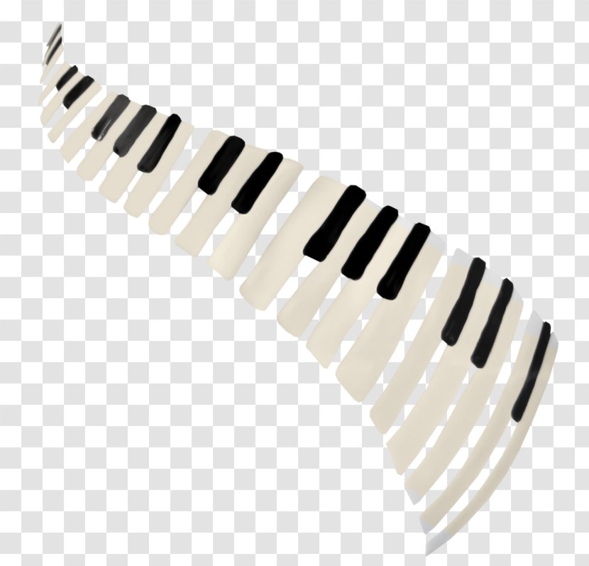 Piano Musical Keyboard - Silhouette - Black And White Transparent PNG