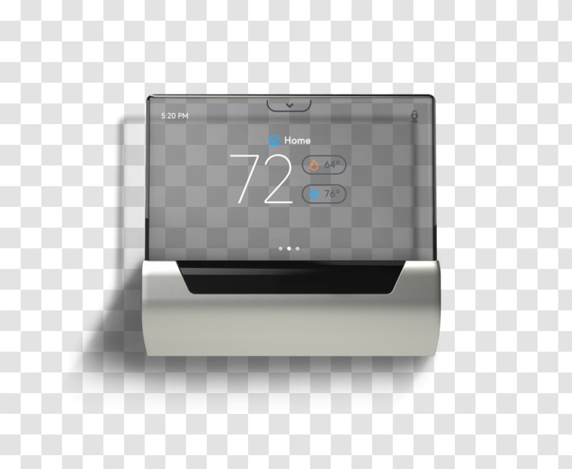 Johnson Controls Smart Thermostat Cortana Building - Electronics Accessory Transparent PNG