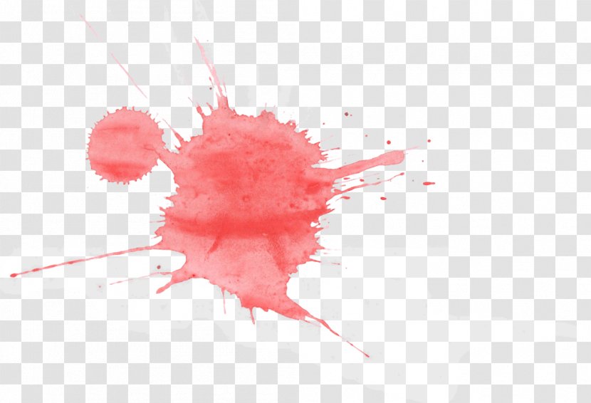 Watercolor Painting - Close Up - Red Transparent PNG