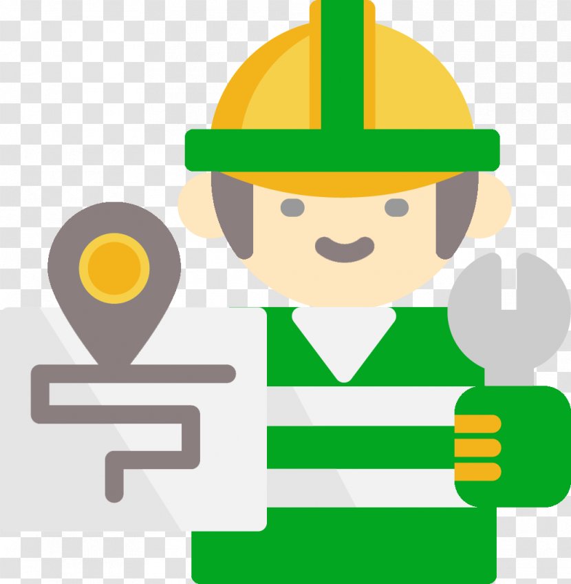 Background Green - Construction Worker - Hard Hat Transparent PNG