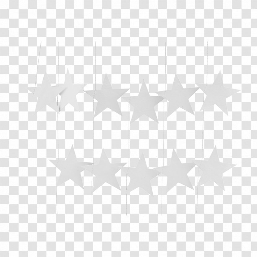 Paper White Garland Christmas Star - Ornament Transparent PNG