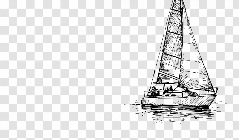 Sailboat Kingston Drawing Sailing - Water Transportation - Office Place Transparent PNG