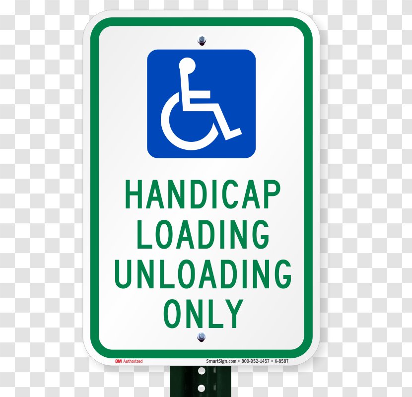 Disabled Parking Permit Disability International Symbol Of Access Sign United States - Signage Transparent PNG