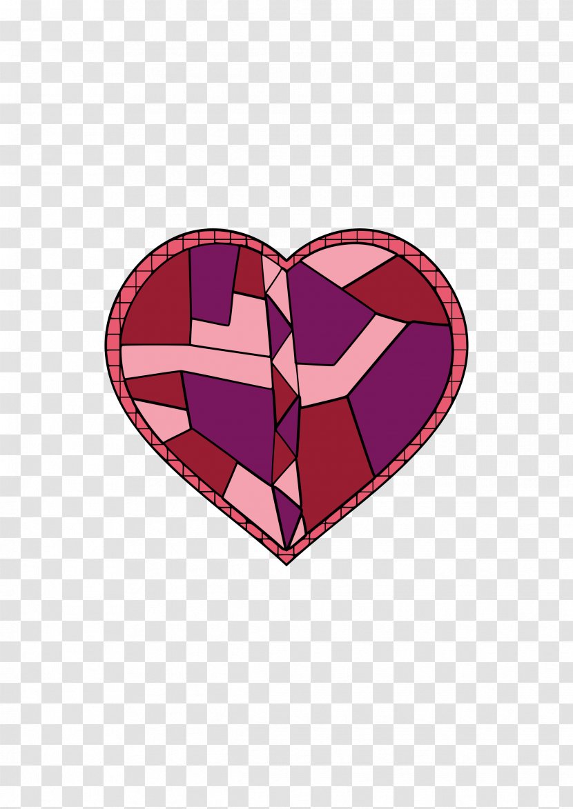 Stained Glass Heart Clip Art - Tree - Cliparts Transparent PNG