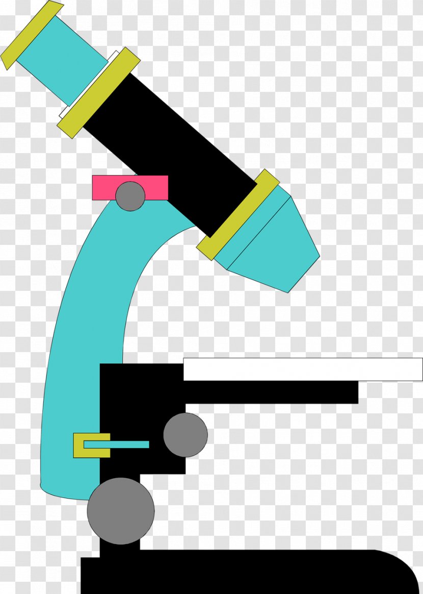 Microscope Blue Drawing - Electron Transparent PNG