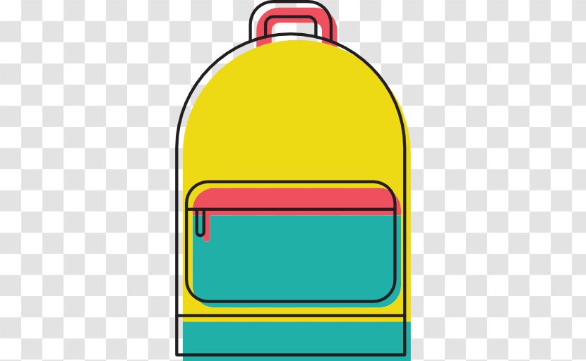 Clip Art - Yellow - Backpack Transparent PNG