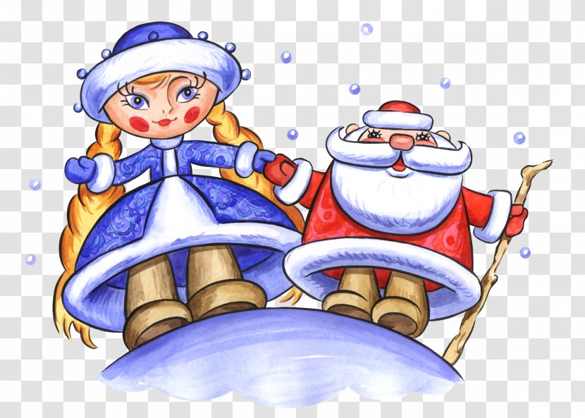 Ded Moroz Snegurochka Santa Claus Grandfather Ziuzia - Child Transparent PNG