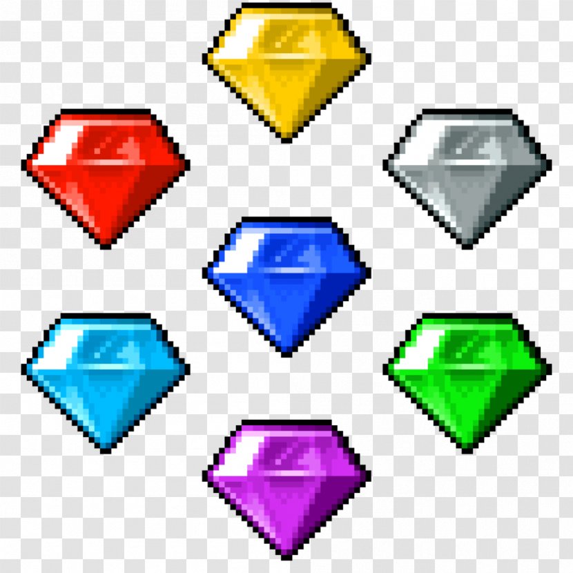 Sonic Chaos The Hedgehog Miyakonojo Super Shadow Emeralds - Emerald Transparent PNG