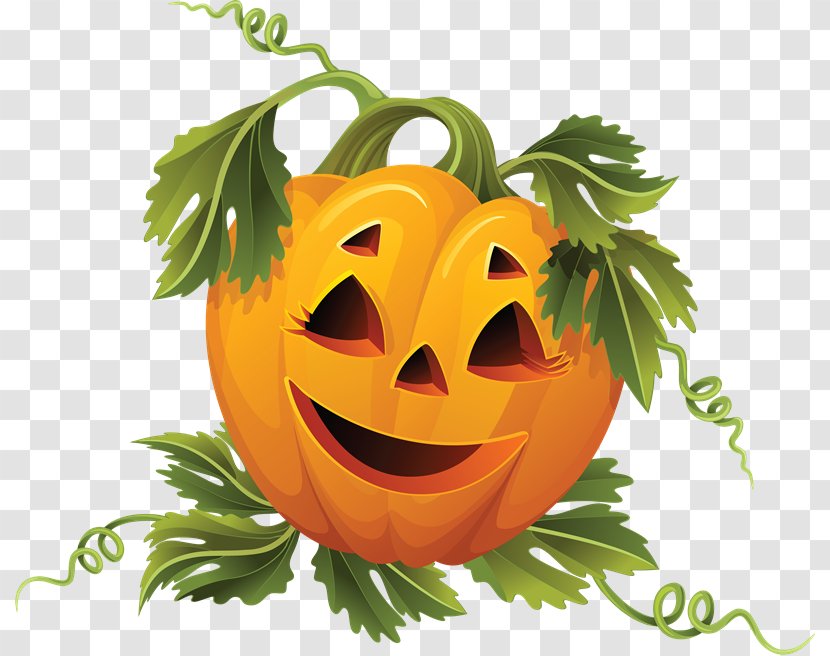 Jack-o'-lantern Pumpkin Halloween Winter Squash Clip Art - Costume - Calabaza Transparent PNG