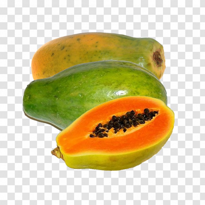 Papaya Tropical Fruit Vegetable Food - Orange Transparent PNG