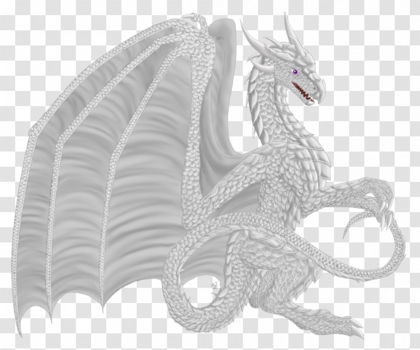 Dragon White - Black And - Hello There Transparent PNG