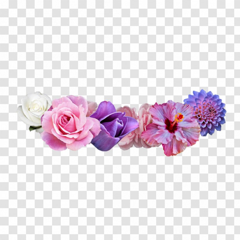 Wreath Crown Flower Clip Art - Pink Flowers Transparent PNG