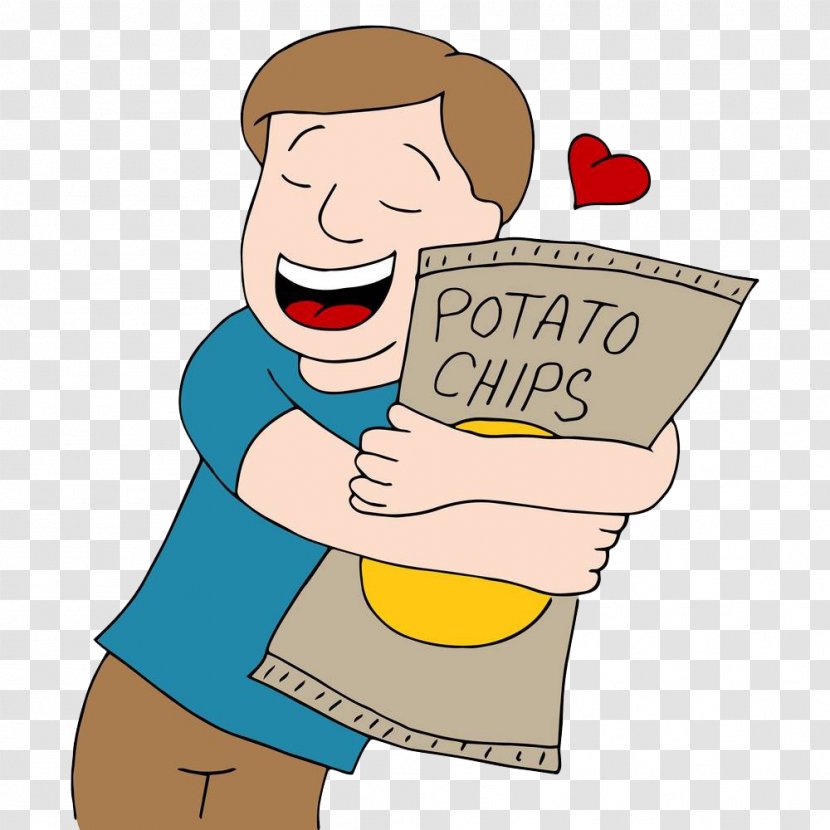 French Fries Fast Food Junk Potato Chip - Flower - Boy With Chips Transparent PNG