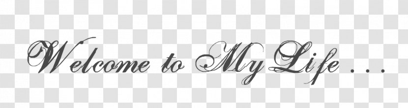 Calligraphy Logo Black And White - Handwriting - Story Of My Life Transparent PNG