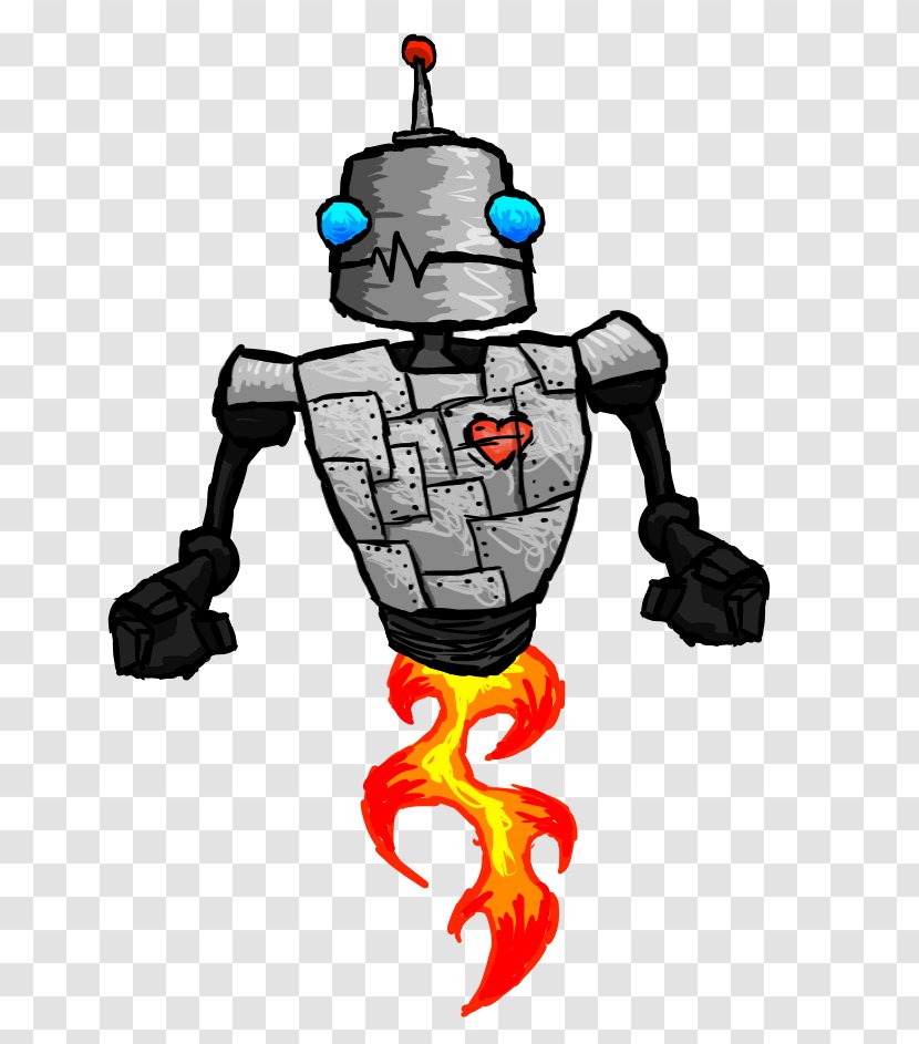 Robot Character Fiction Clip Art - Joint - Flying Transparent PNG