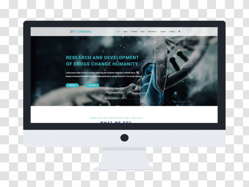 Responsive Web Design Computer Monitors Template System - Monitor - WordPress Transparent PNG