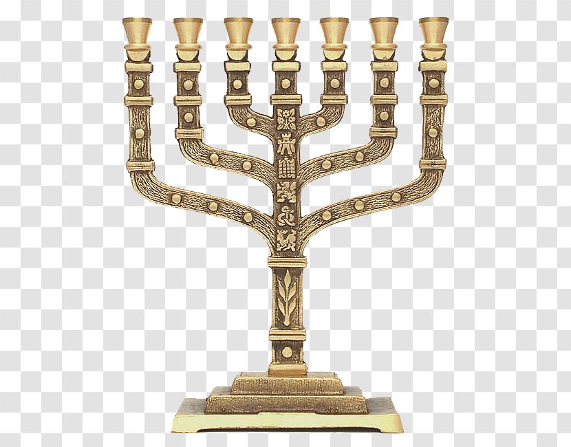 Menorah Judaism Tabernacle Hanukkah Jewish People - Twelve Tribes Of Israel Transparent PNG