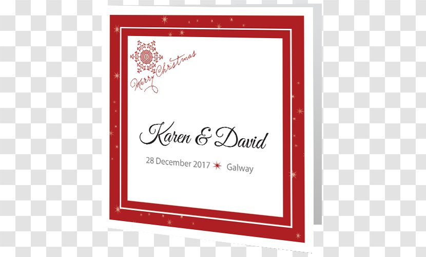 Wedding Invitation Christmas Marriage RSVP - Red Transparent PNG