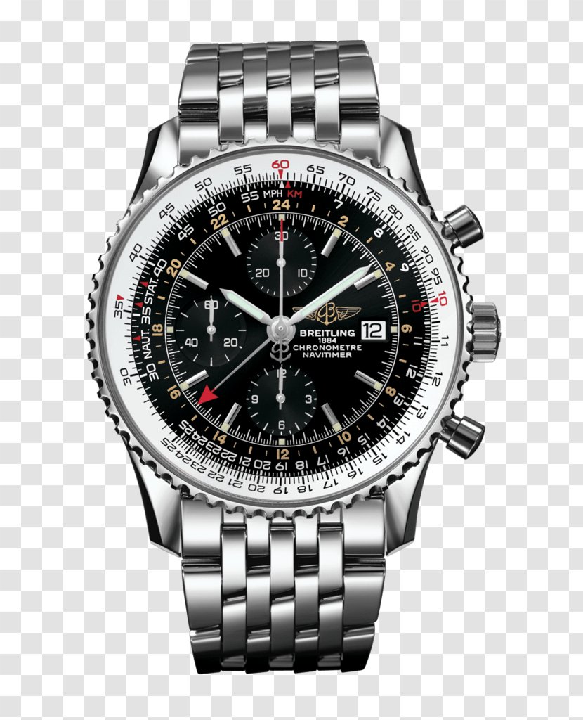 Breitling SA Watch Navitimer 01 Men's World Chronograph - Brand Transparent PNG